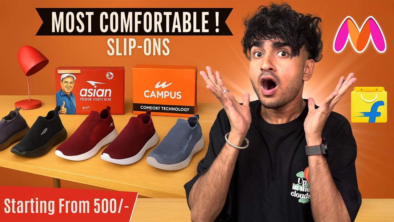 TOP 7 MOST COMFORTABLE Slipon/Slipins shoes 🔥 Slip-ons in budget under 1000 🤩