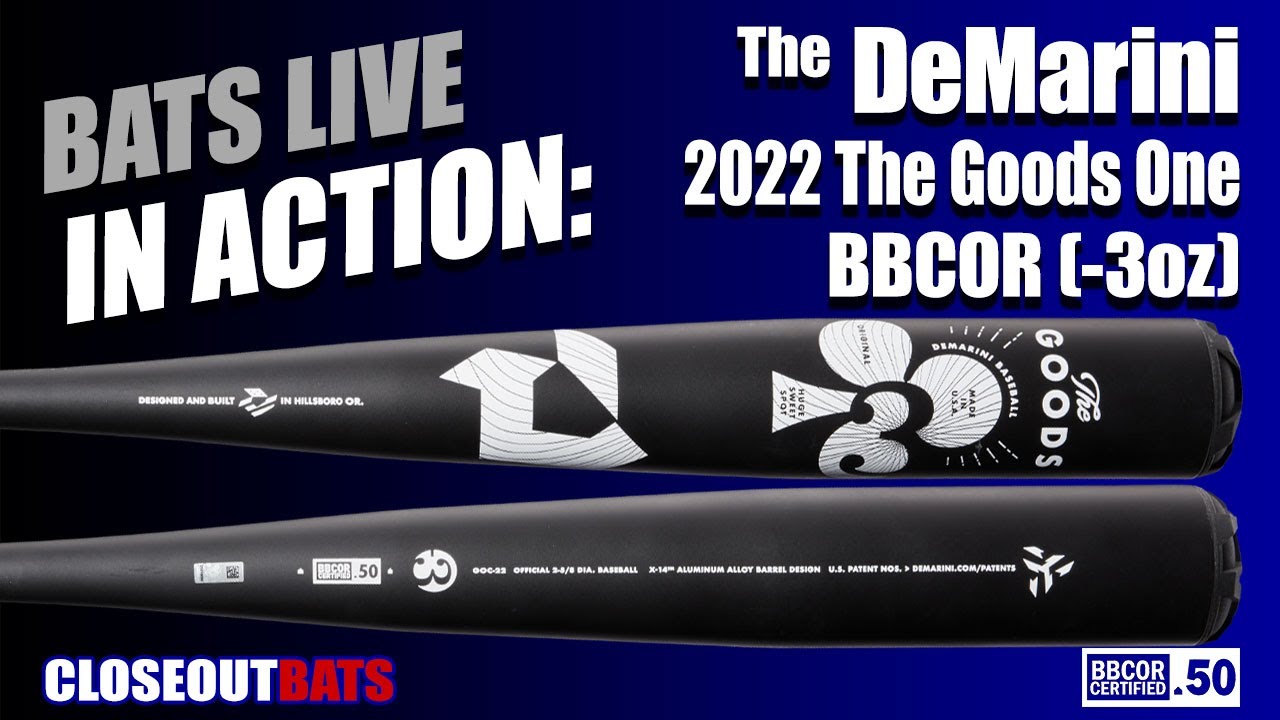HITTING  DeMarini WTDXGOC22 The Goods One BBCOR  3oz 2022