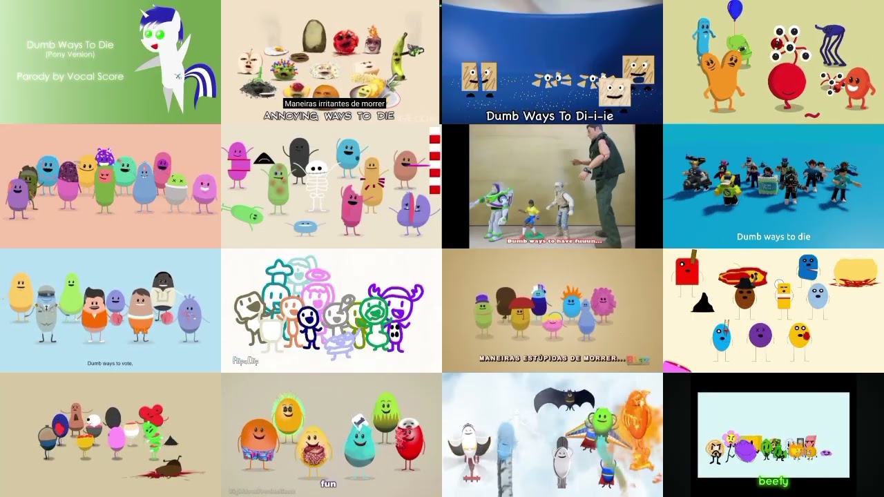 Dumb Ways to Die 16 Parison 3 (Happy New Year 2025)