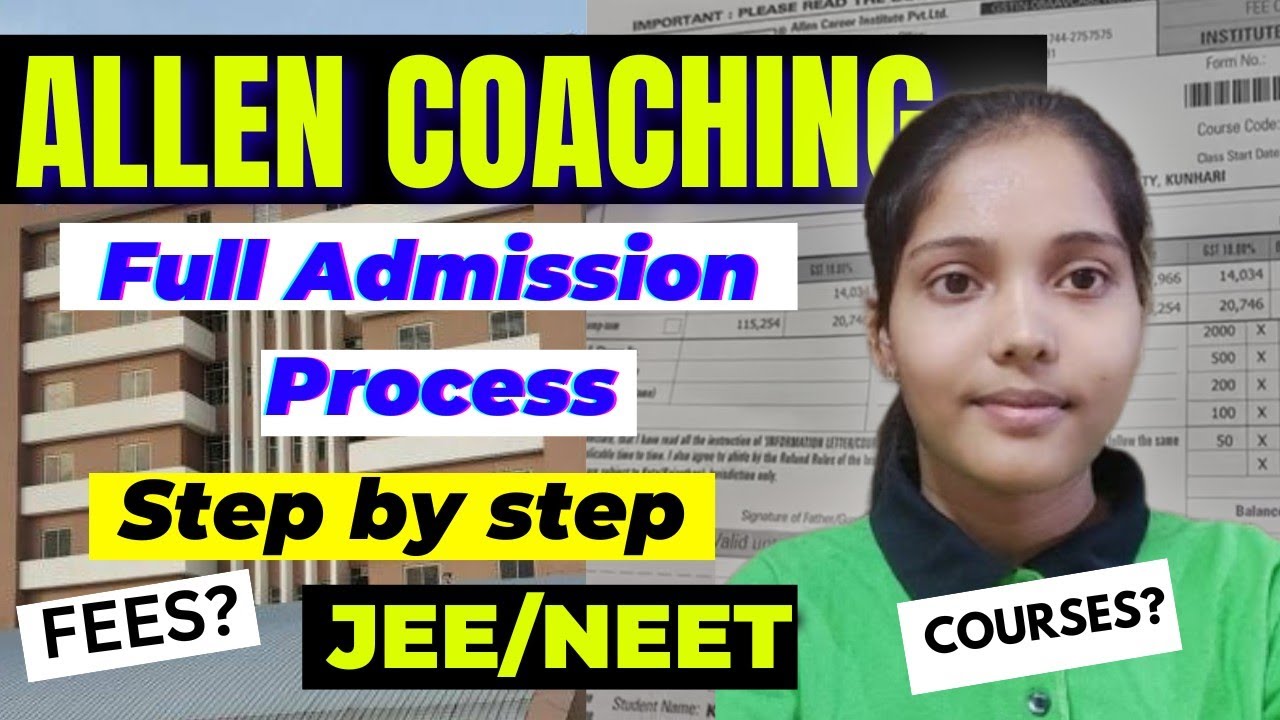 Allen admission process || JEE / NEET coaching || Course? Fees? #neet #kota #coaching #mbbs