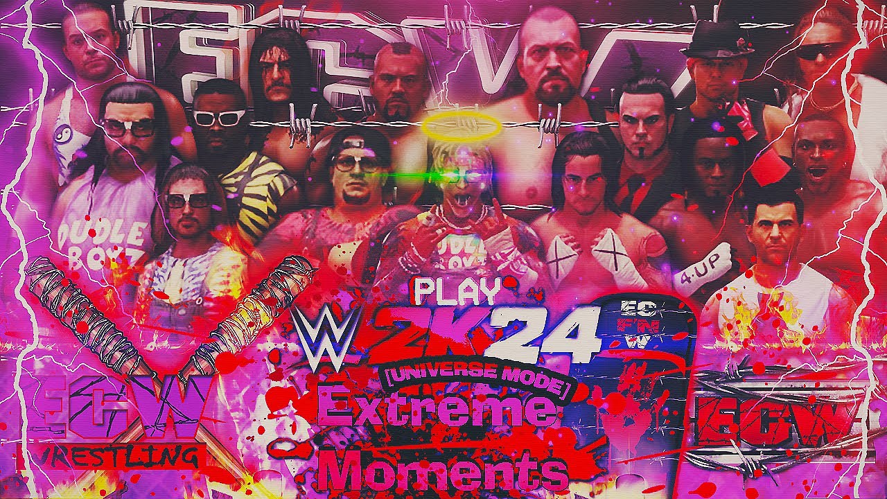 WWE 2K24: ECW UNIVERSE | ⚠️[EXTREME MOMENTS]⚠️