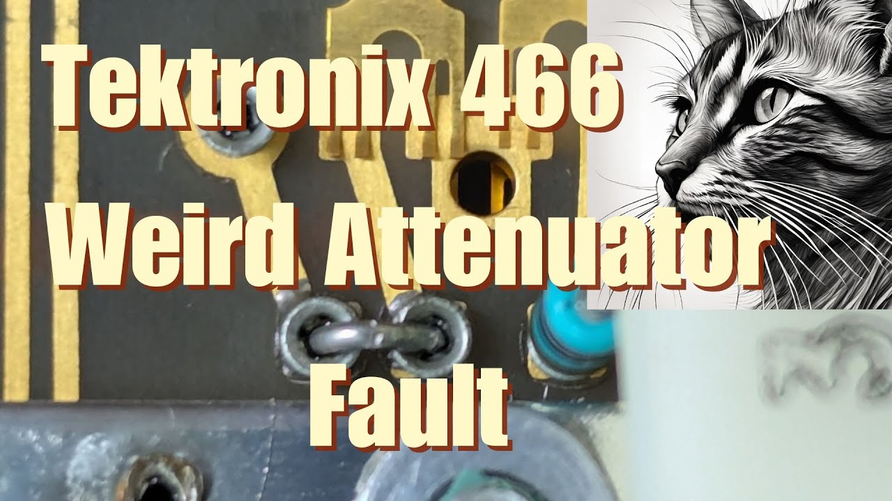 Tektronix 466 Oscilloscope Repair Part 2: Weird Attenuator Fault