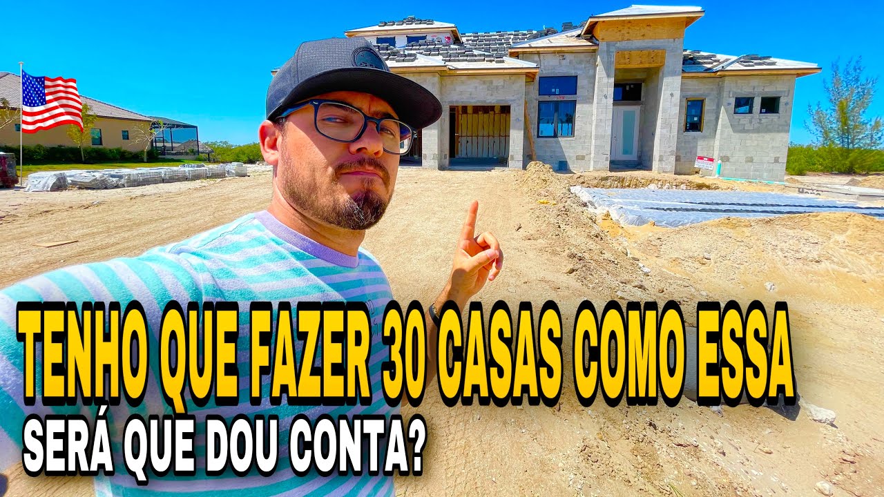 MUITO TRABALHO. 30 CASAS VENDIDAS POR ENCOMENDA.