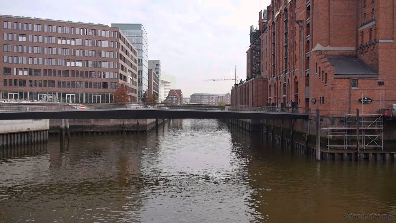 Hamburg, HafenCity, Brooktorhafen, Le&oacute;n-Br&uuml;cke, Maritimes Museum, Full HD (1080p) Videobild&oacute;