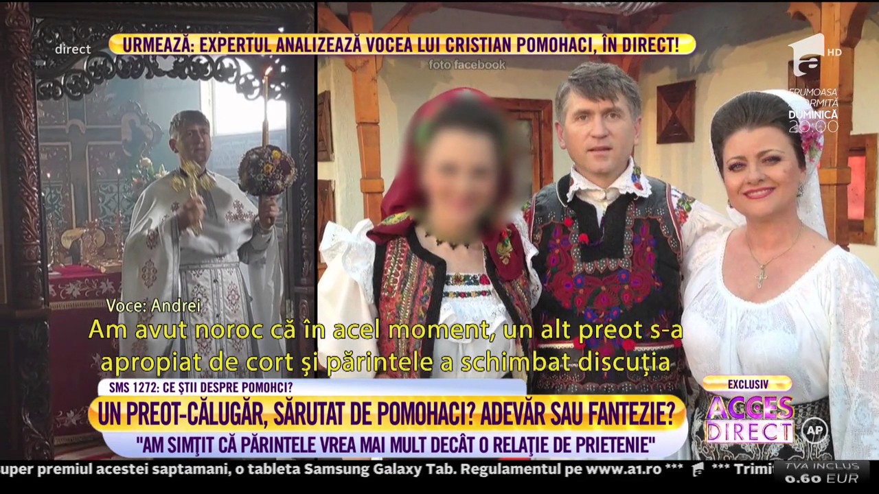 Noi acuzaţii grave la adresa lui Cristian Pomohaci! Un preot-călugăr, sărutat de preot