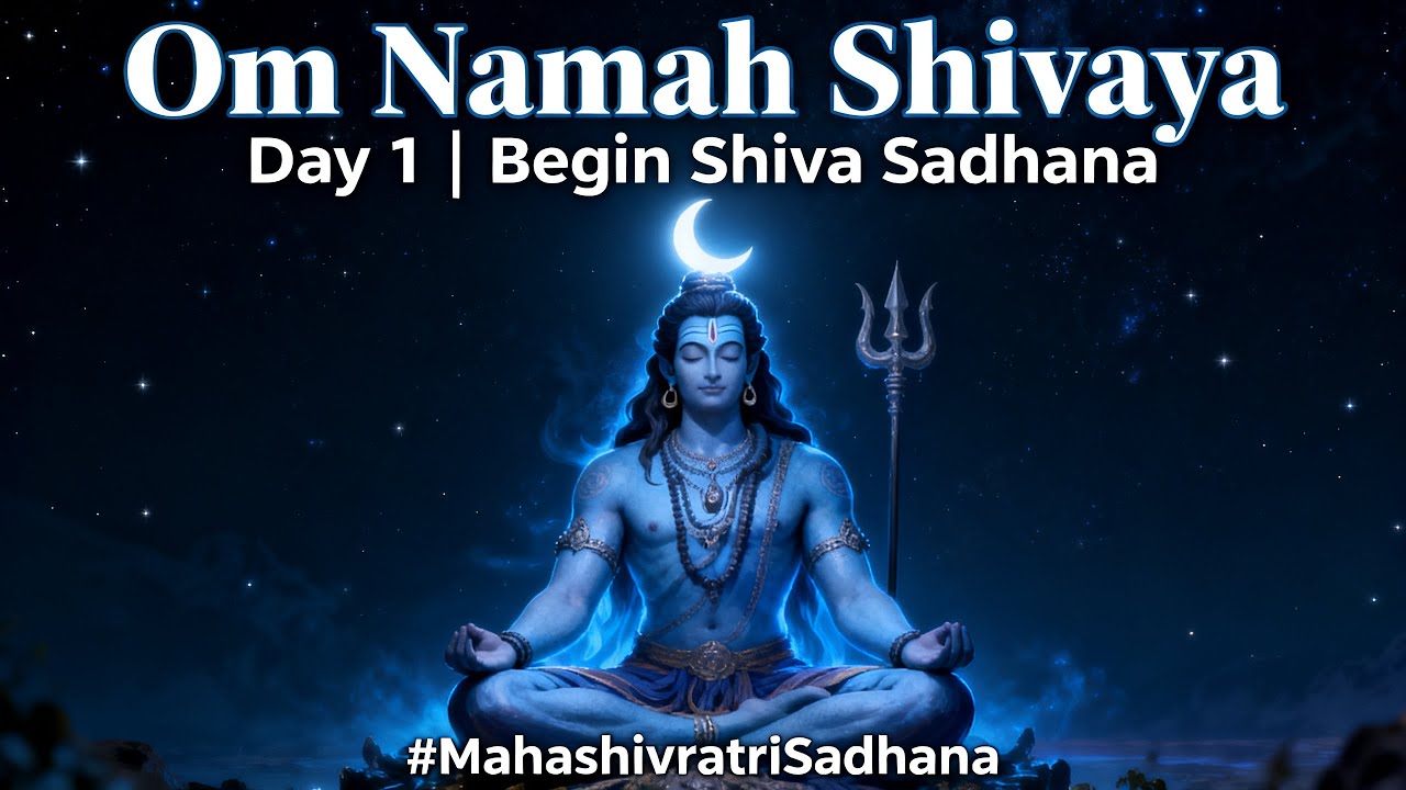 ॐ नमः शिवाय – Begin Your Mahashivratri Sadhana  Shiva Mantra Meditation