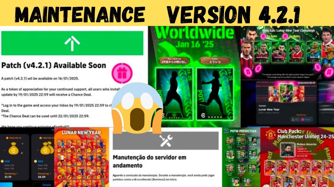 Maintenance Patch V 4.2.1 efootball 2025 mobile || Tout les nouveaut&eacute;s ||