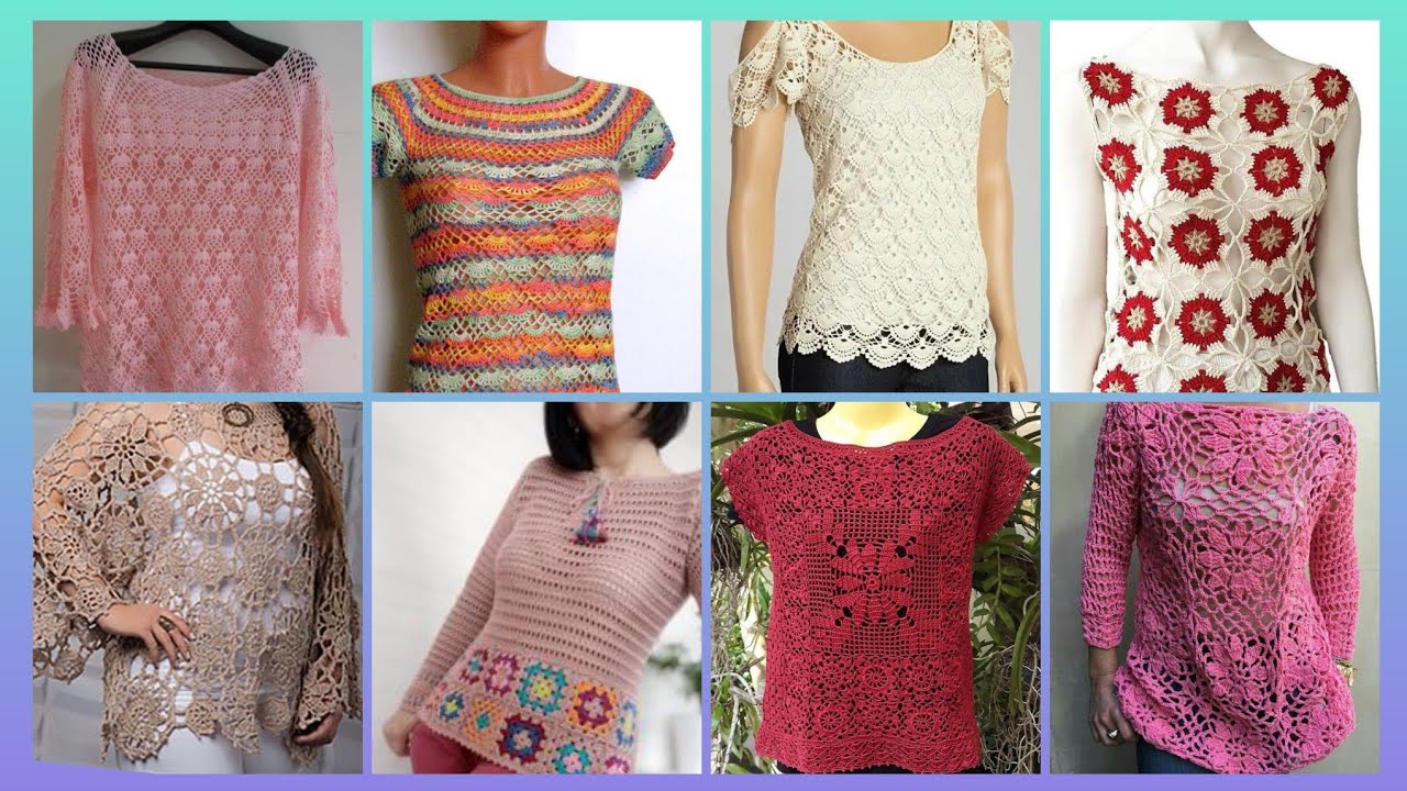 Wonderful gorgeous Outclass handmade crochet pattern of top shirts designs ideas
