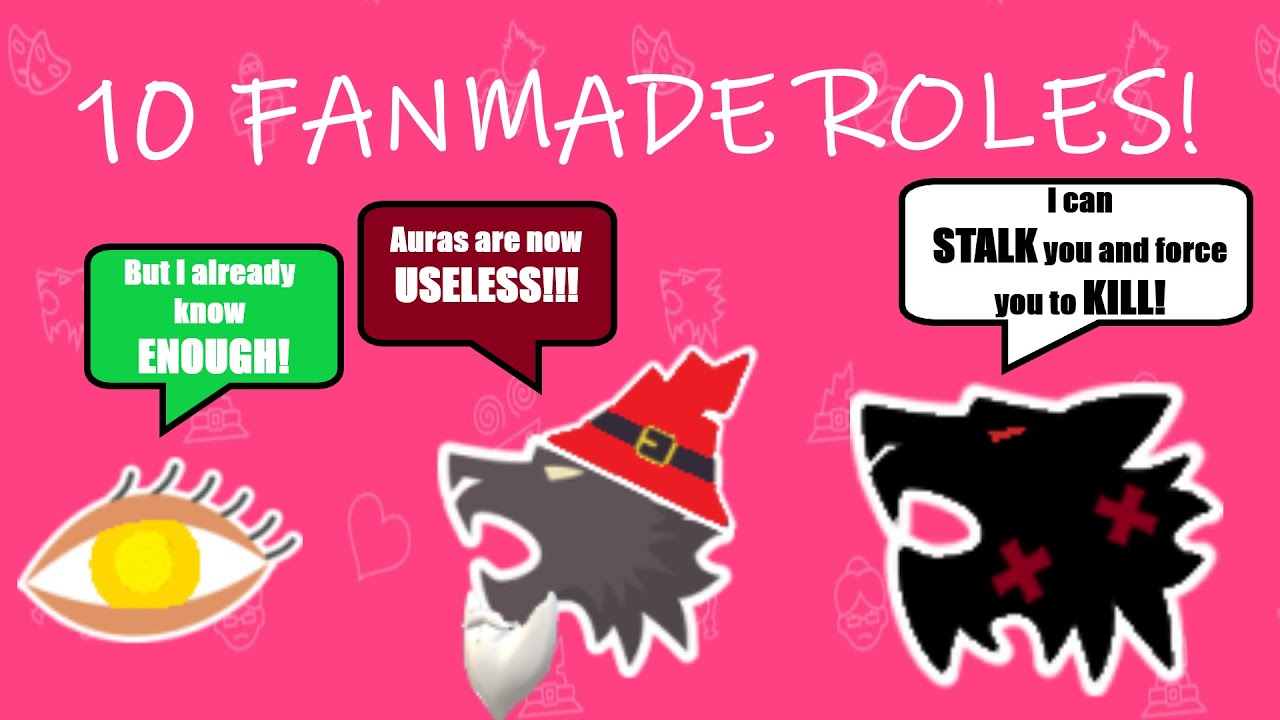 10 FANMADE ROLES! (1500 Subs Special) | Werewolf Online Top 10