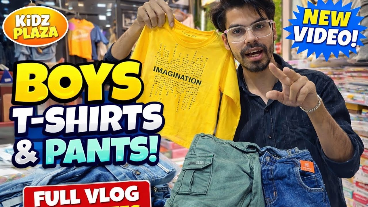 Kids Boys Garments Shopping Vlog 🛍️ | T-Shirt, Shirt, Pant & Half Pant | Rajkot Gujarat #vlog 