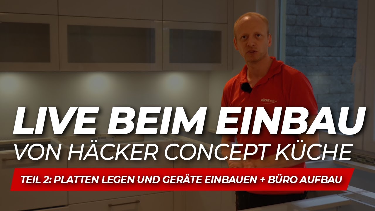 MONTAGE LIVE: Steinplatten legen auf H&auml;cker K&uuml;che (Tag 2/2)