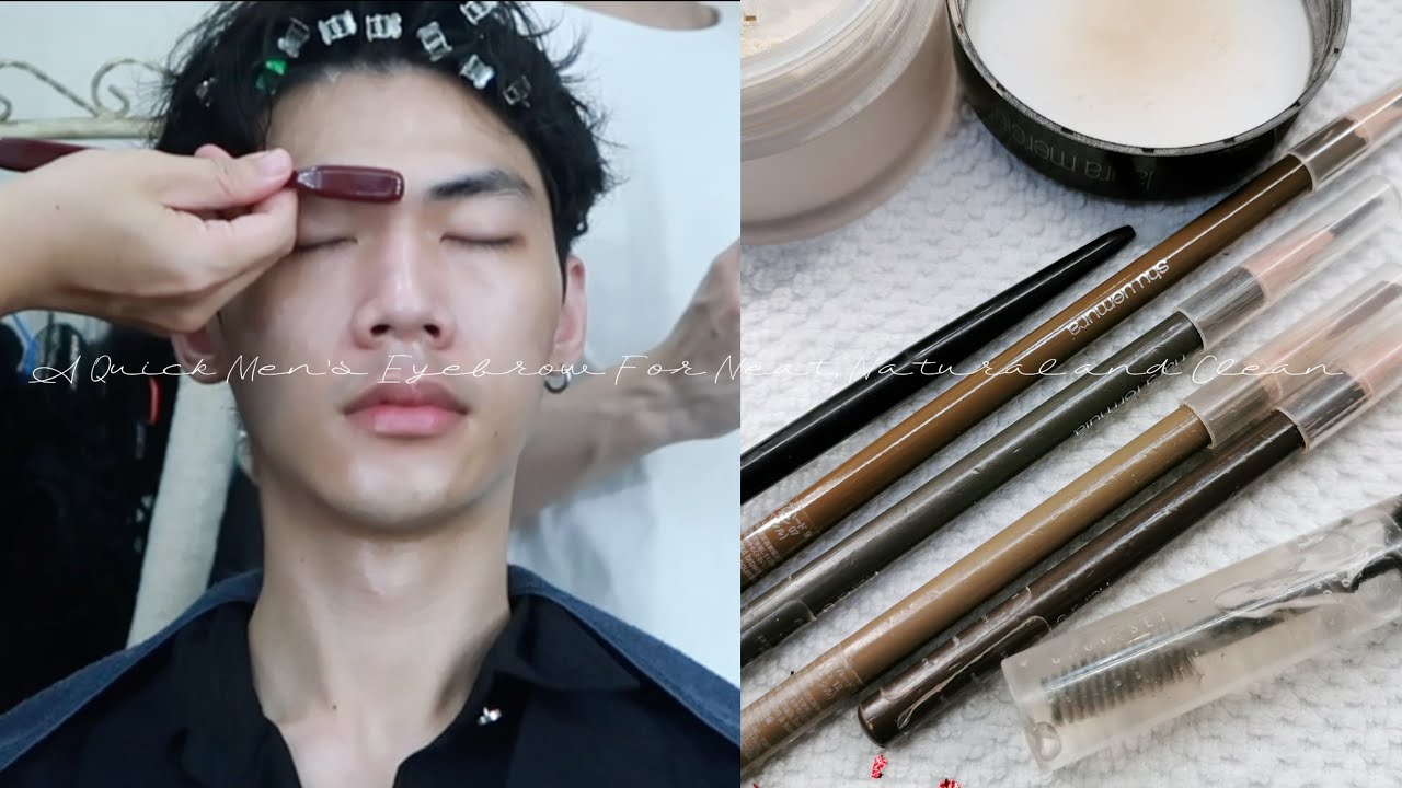 Joey Lin makeup |#bts  | A quick male`s eyebrows makeup for neat ,natural ,clean  #boyeyebrows