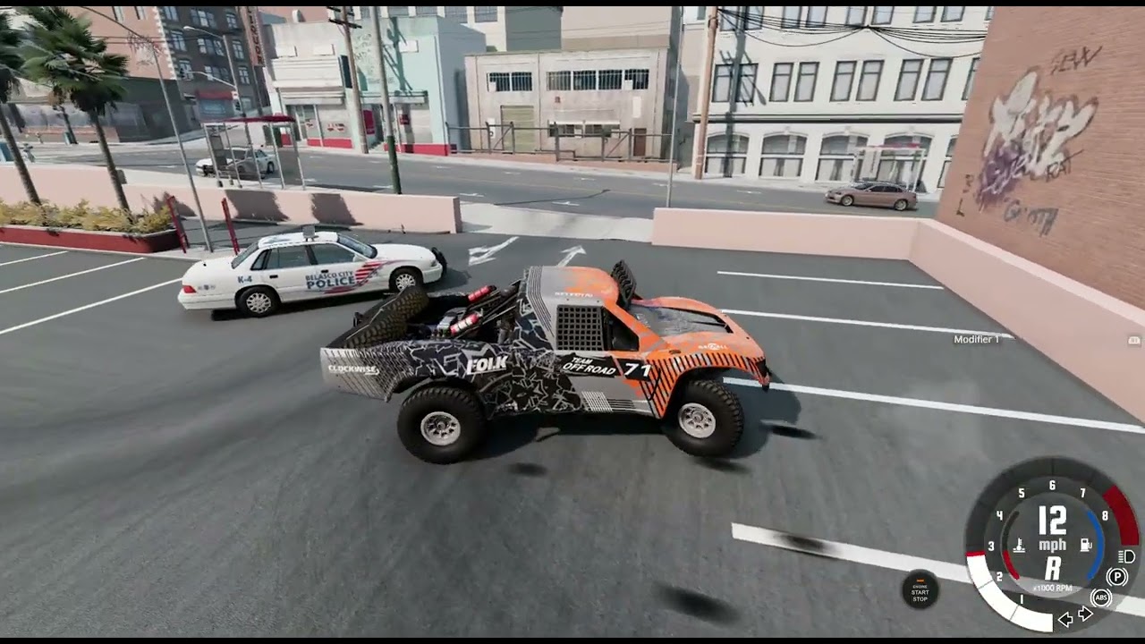 Me crashing cars in beamNG Drive