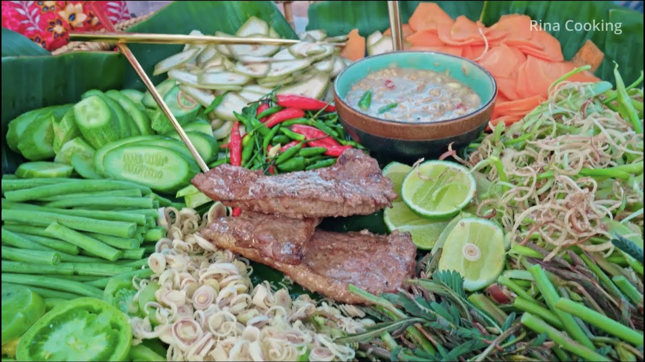 Grilled Beef With Prahok Sauce