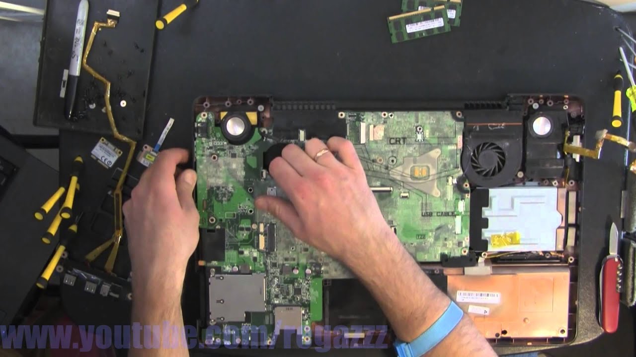 TOSHIBA P505  take apart video, disassemble, how to open disassembly