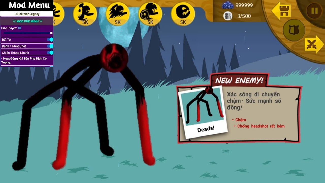 Vampire-Stick War Legacy Mod Menu FM V.2026.1.787