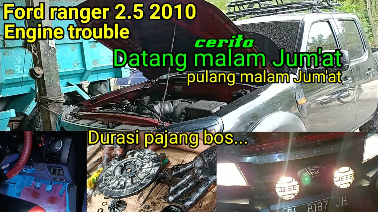 Asap ngebul hitam pekat tidak bertenaga | oli mesin habis Bos..