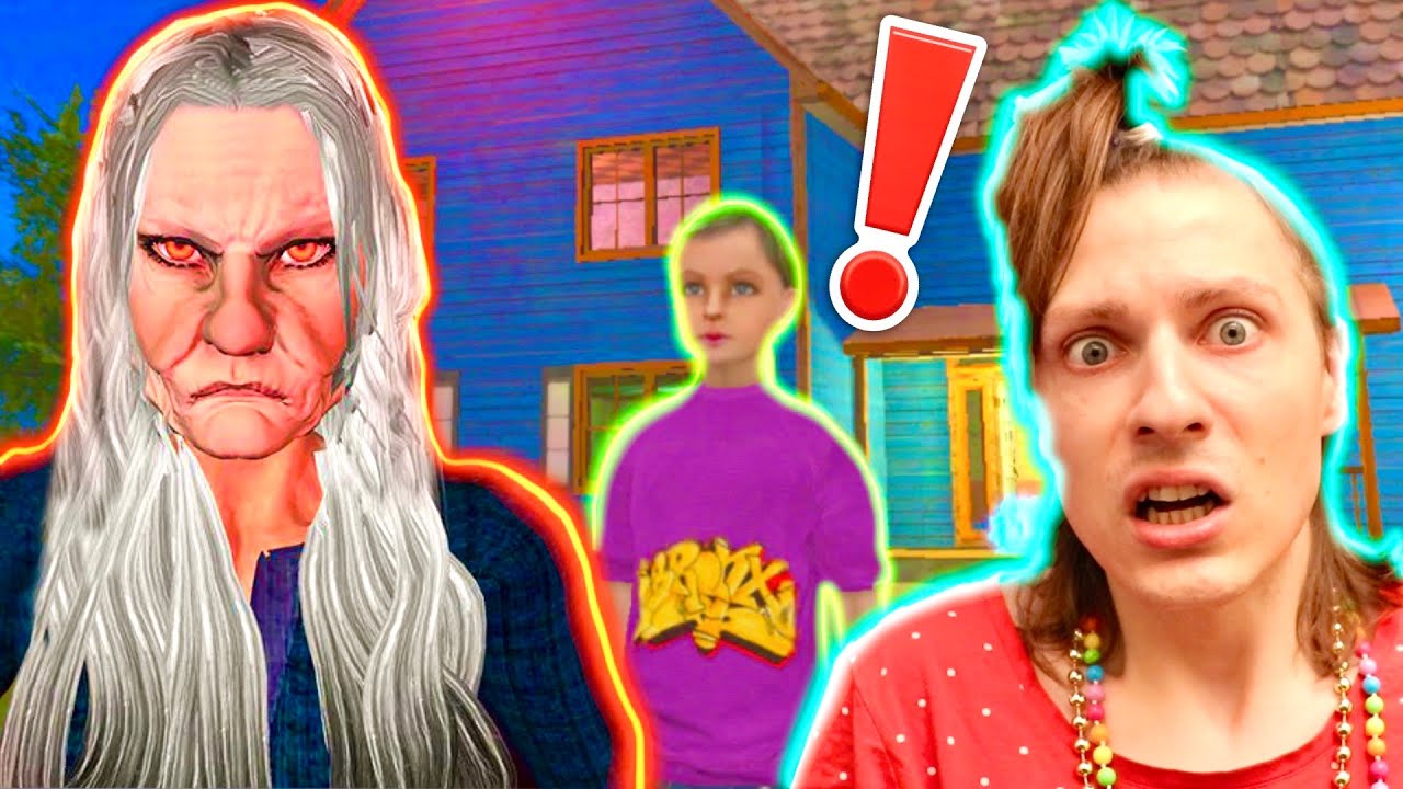 SCARY GRANNY 3D : MA VOISINE EST UNE VRAIE GRAND-MÈRE PSYCHOPATHE ! Nadège Candle