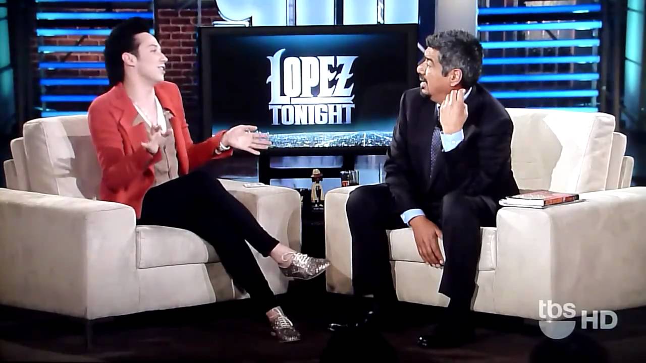 Johnny Weir Lopez Tonight 01-21-11