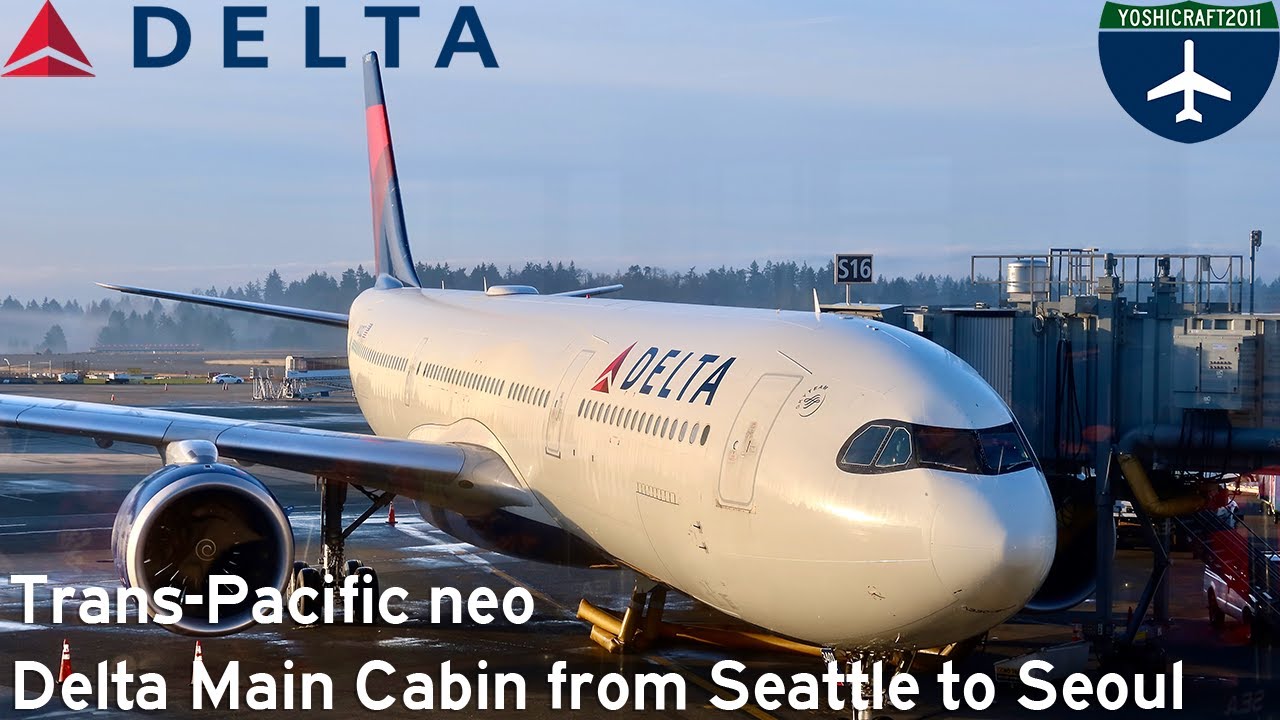 Trans-Pacific neo - Delta Main Cabin from Seattle to Seoul (DL197, SEA-ICN)