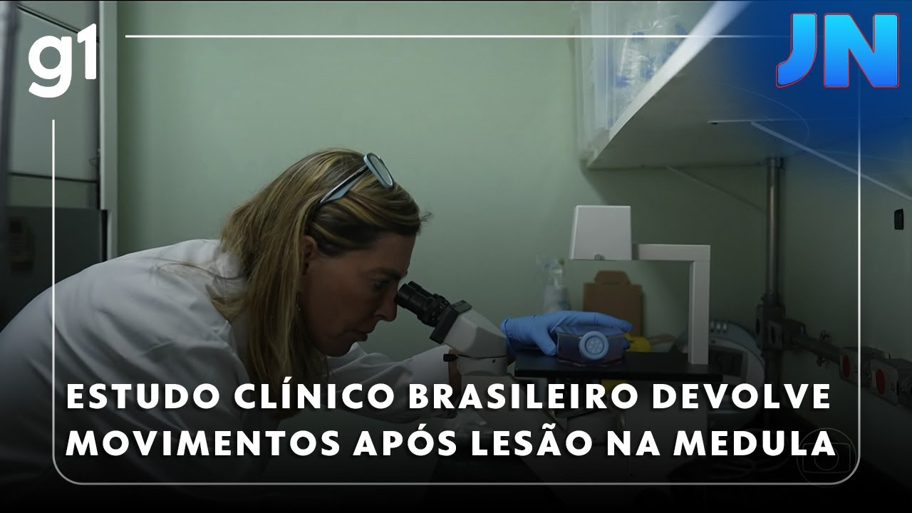 Jornal Nacional: pesquisa com proteína da placenta devolve parte dos movimentos após lesão na medula