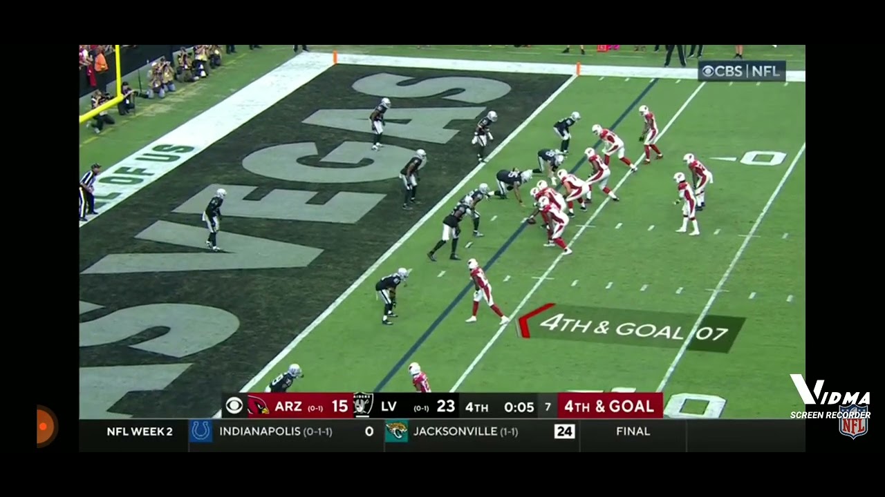 Kyle Murray insane touchdown on week 2 raiders vs cardinals