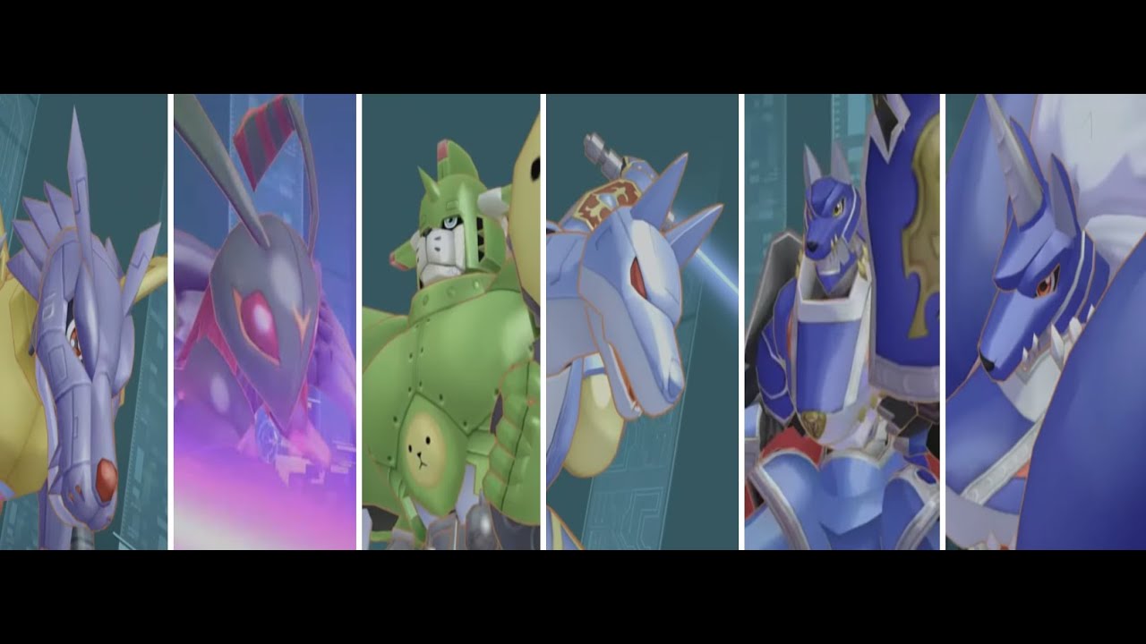 Digimon Story All Digimon Number 2 / Secondary Leads Mega Ultra Special Attacks Victory Pose
