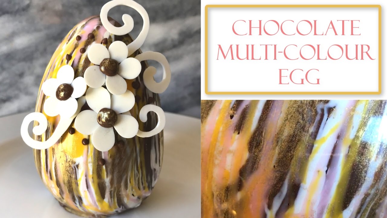 How to Make Chocolate Easter Egg | Multi-coloured design