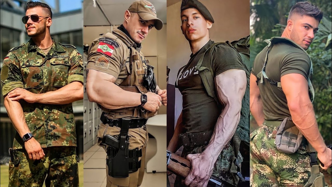 Perfect Man In Uniform | Muscular Strong Cops | Muscular Men In Uniform | 