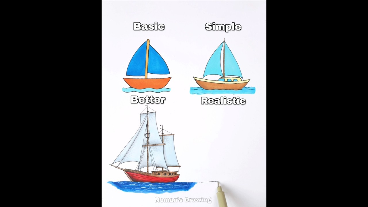 Draw Boat #art #drawing