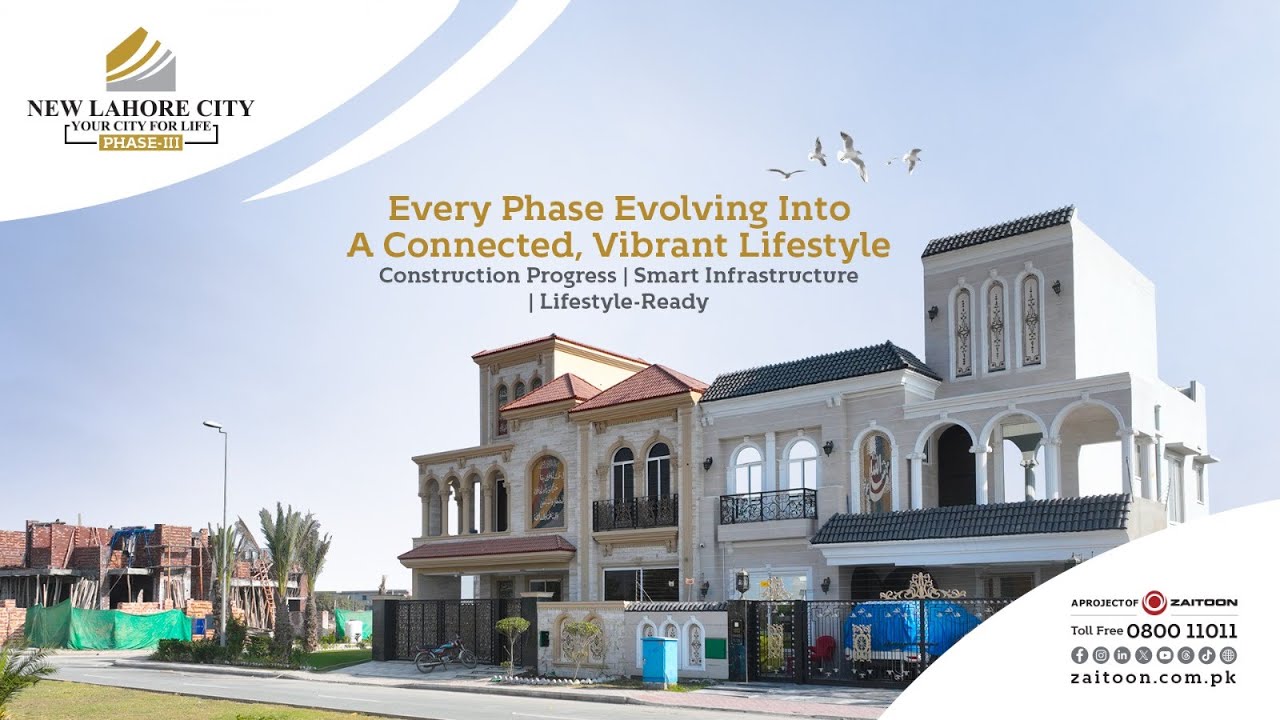 New Lahore City Phase III | Visible Construction Progress & Smart Infrastructure #zaitoon