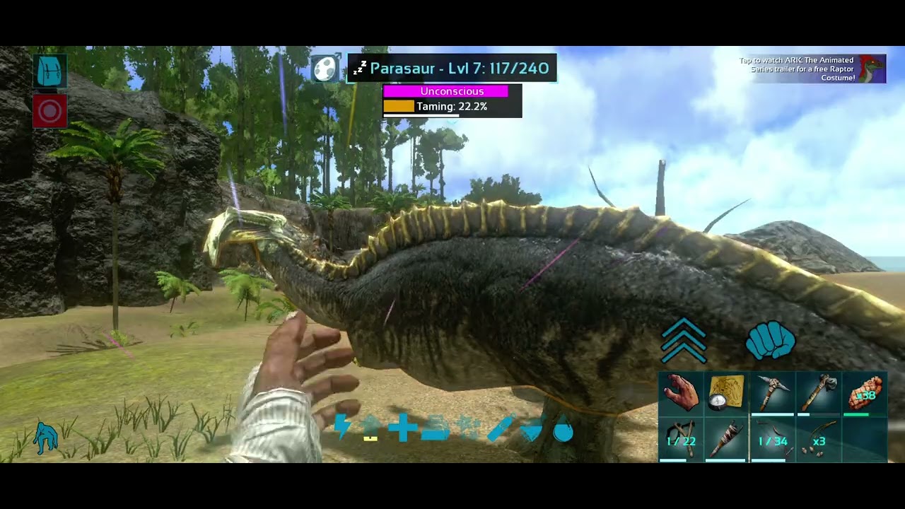 My first tame in ark survival evolved