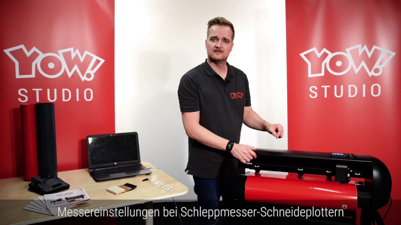 Messereinstellungen bei Schleppmesser-Schneideplottern