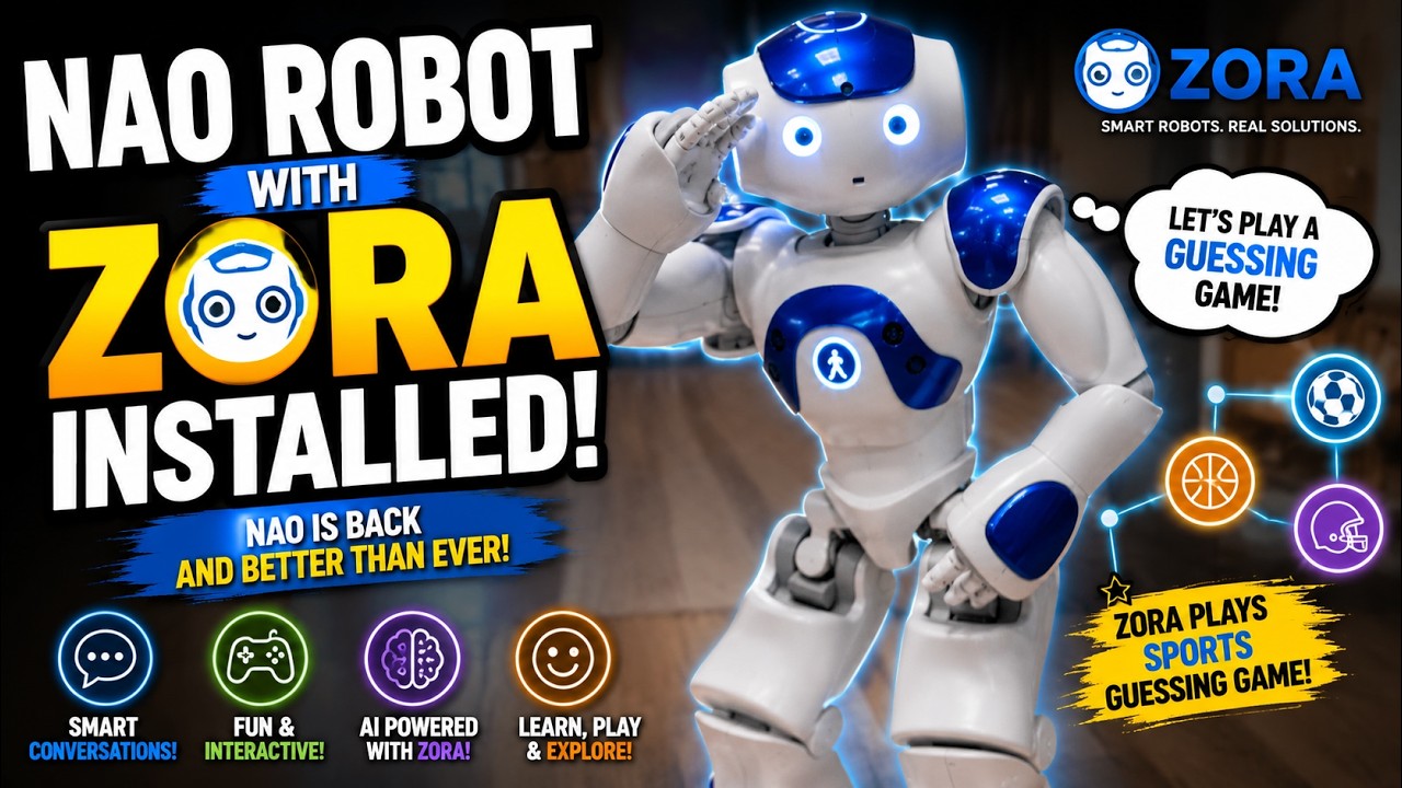 Nao Robot with Zora installed.