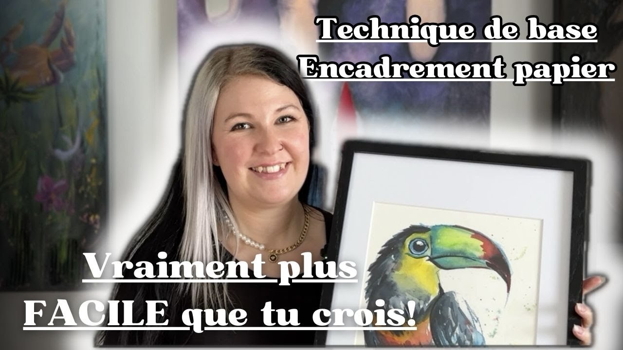 Comment encadrer une aquarelle - cadre avec passe-partout