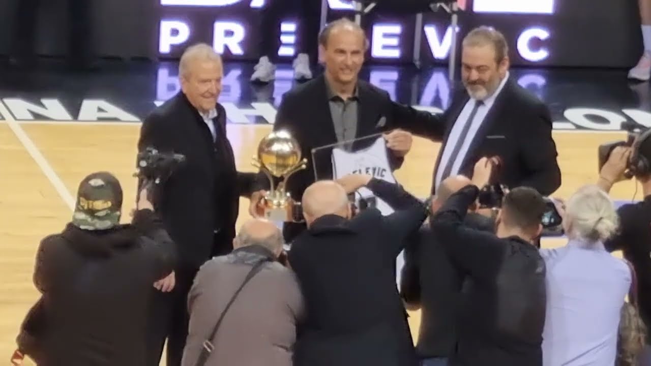 Bane Prelevic 7 Paok Jersey Retirement  01 04 2023 Μπάνε Πρέλεβιτς ΠΑΟΚ Απόσυρση Φανέλας 01 04 2023