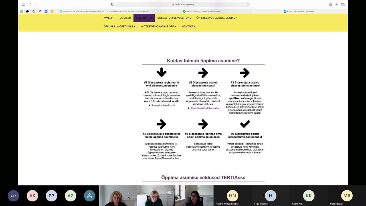 RG sisseastumise veebitund 23.03.2021