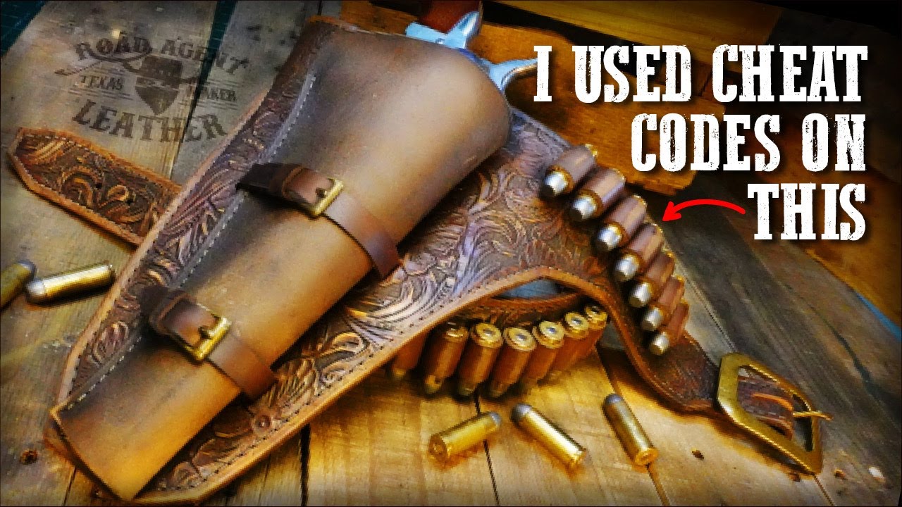 Building the Red Dead Redemption Gun Belt Rig. Leather ASMR