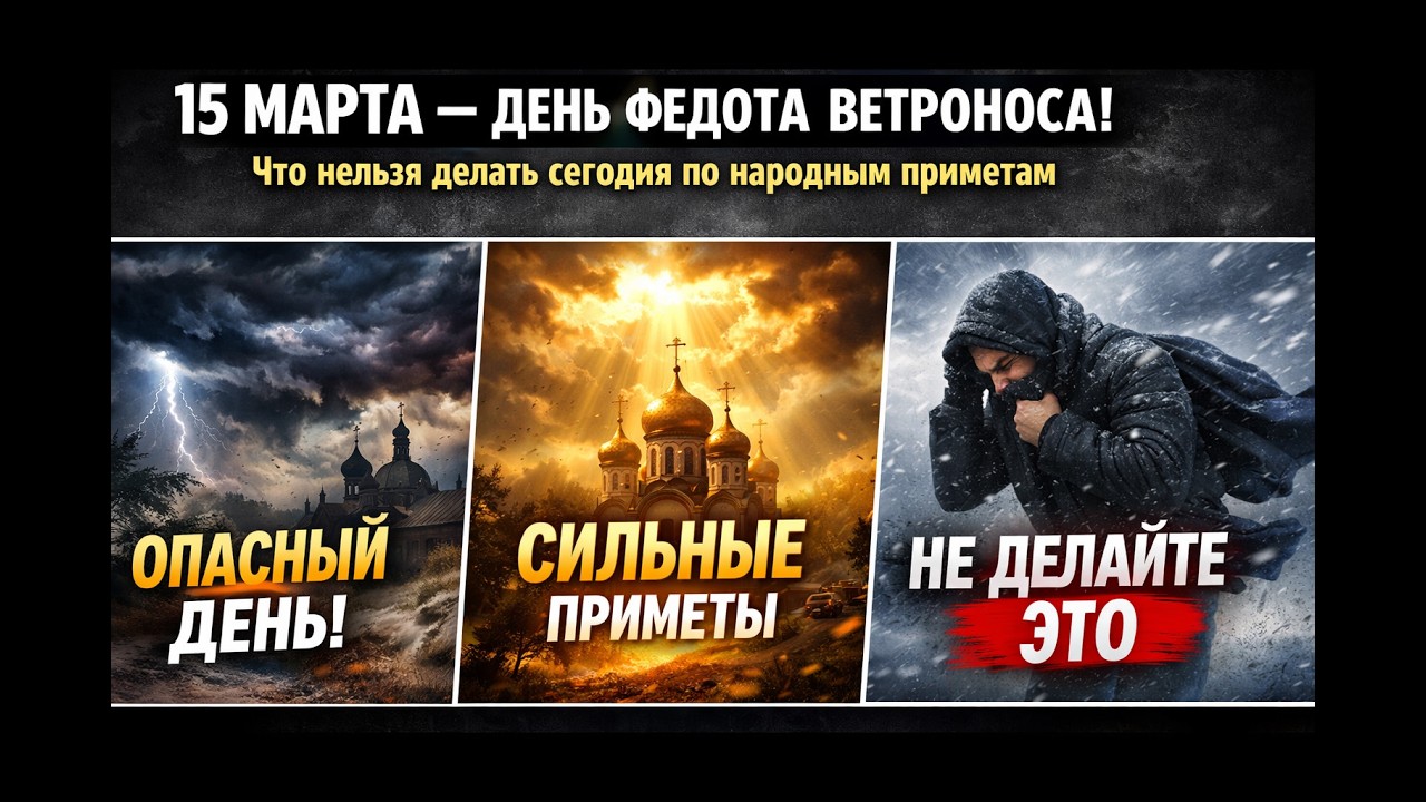 15 МАРТА — ДЕНЬ ФЕДОТА ВЕТРОНОСА! Что категорически нельзя делать сегодня. Главные запреты дня