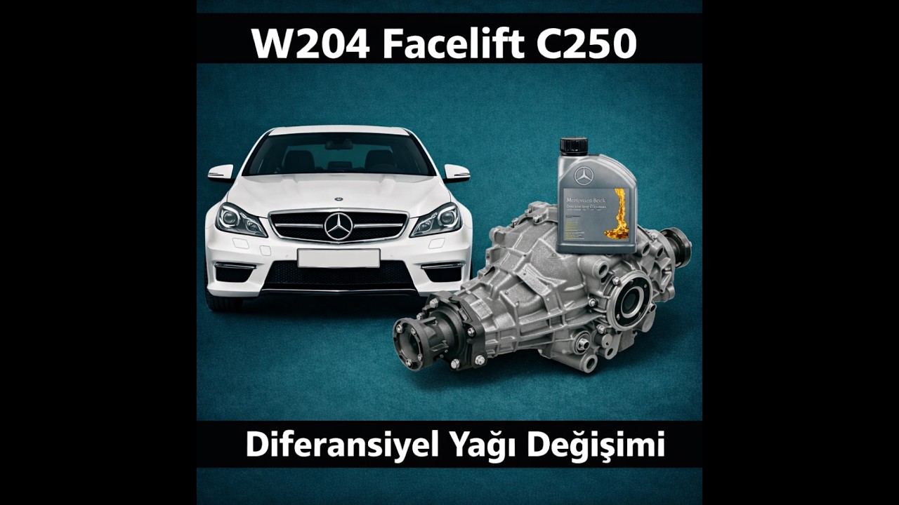 Mercedes C250 AMG W204 Facelift Diferansiyel Yağı Değişimi