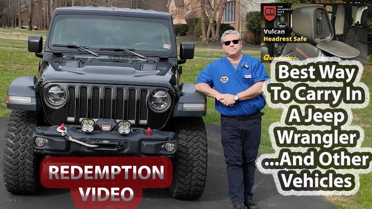 THE HEADREST SAFE REDEMPTION - CARRY/PROTECT YOUR FIREARM IN A JEEP WRANGLER...AND OTHER VEHICLES
