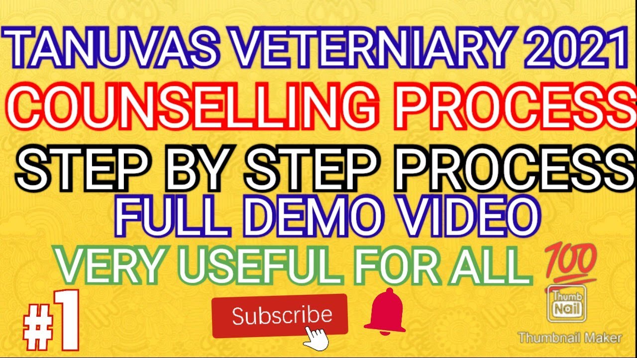 TANUVAS VETERNIARY 2021 COUNSELLING PROCESS DETAIL VIDEO 💯 ALL MUST WATCH 💯 SUBSCRIBE 🔔 FULL DEMO