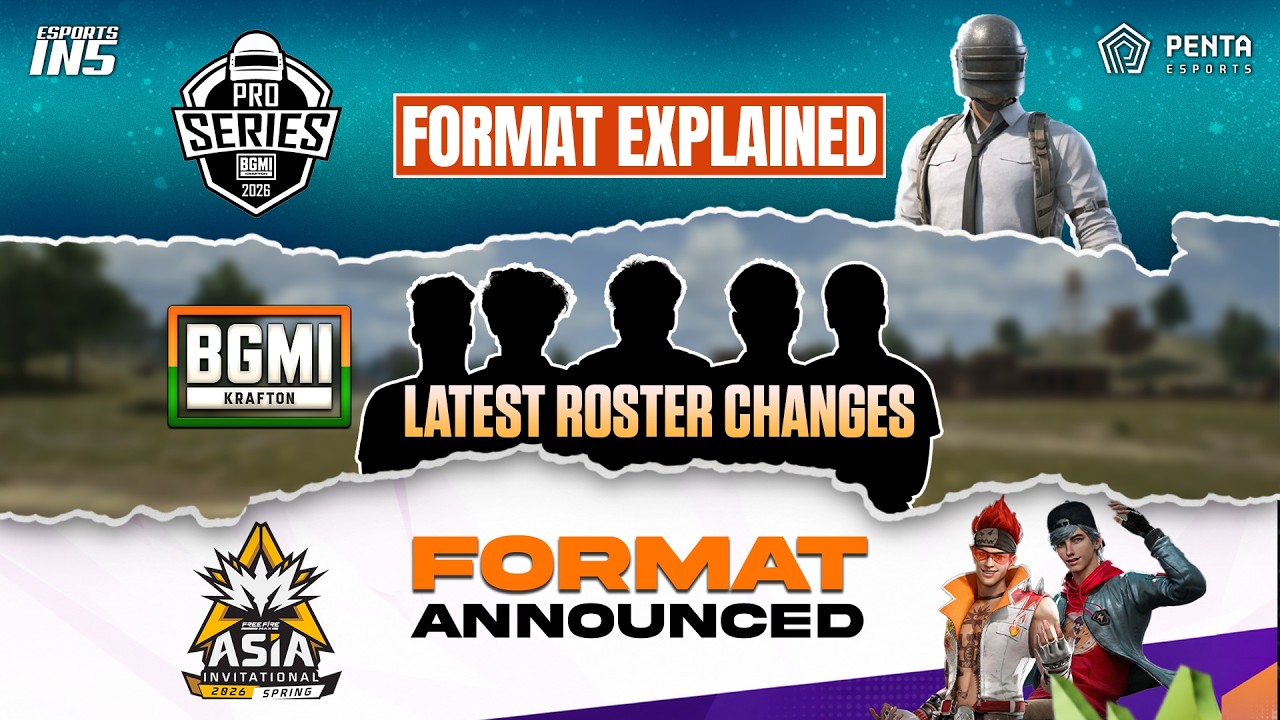 BMPS 2026 Format | Latest Roster Changes in BGMI Esports | FFMAI 2026 Spring Format | Ein5