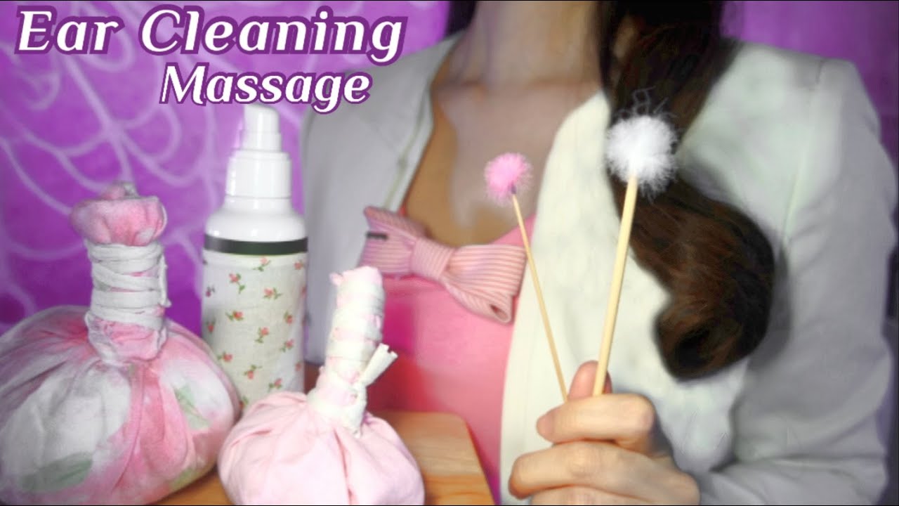ASMR/귀청소,마사지 풀코스 Ear Cleaning& Massage/한국어Roleplay. Personal Attention