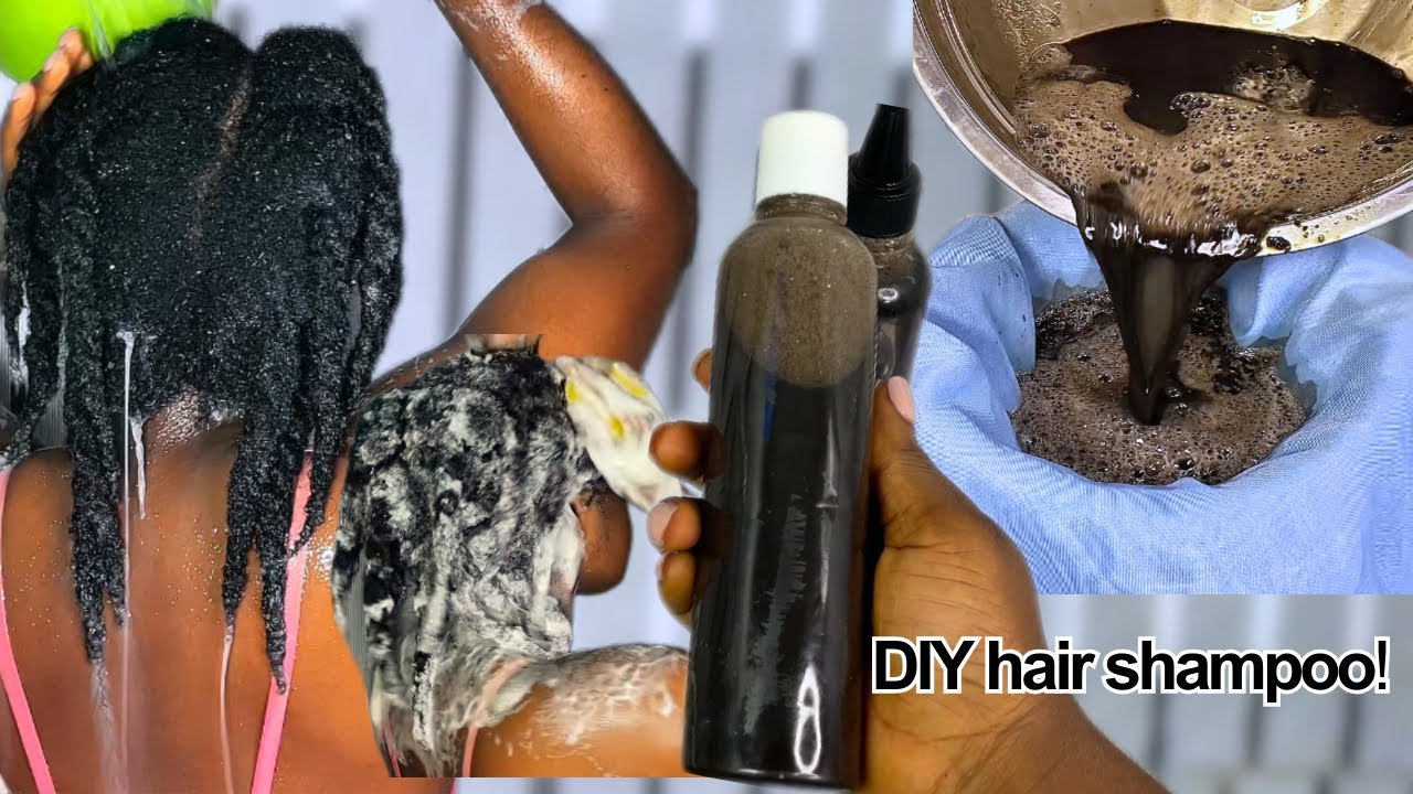 The BEST DIY Shampoo recipe for FAST Hair Growth and Dandruff Control