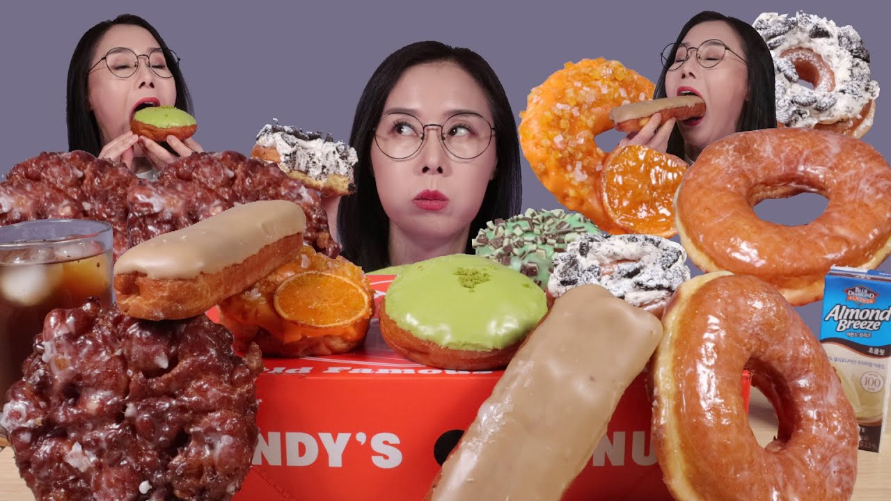 SUB)MUKBANG 도넛 먹고 싶은 사람 모여라 랜디스도넛 신메뉴 먹방  Landy's Donut New Menu Mukbang