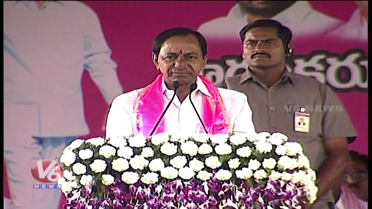 CM KCR Speech At TRS Public Meeting At Wanaparthy |Election Campaign | Lok Sabha Elections 2019 | V6