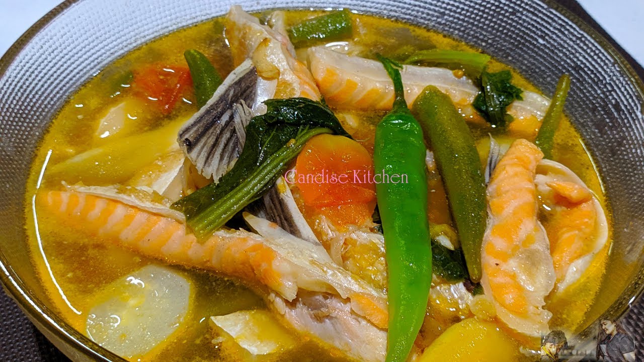 Sinigang na Salmon Belly