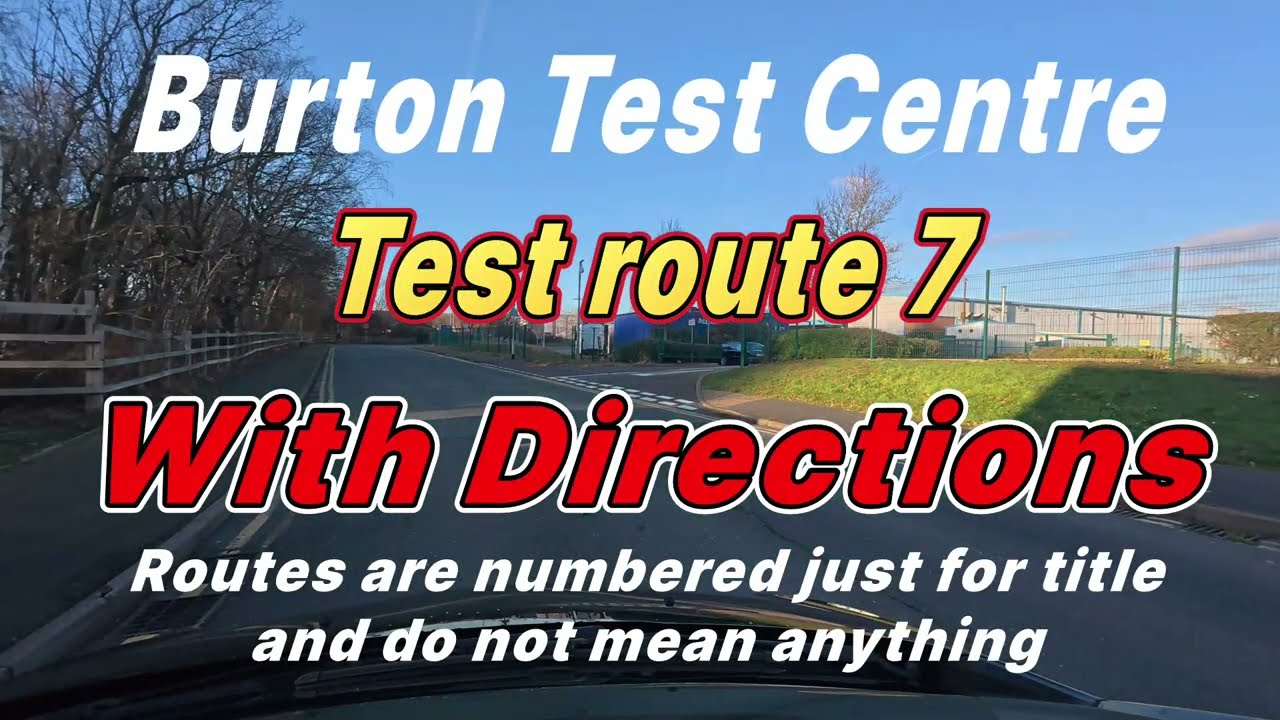 Burton on Trent driving test routes.