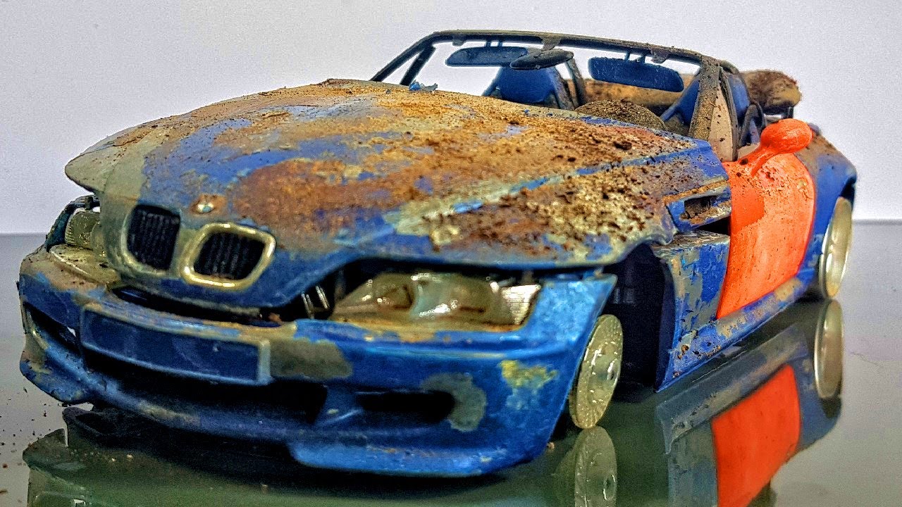 Restoration damaged BMW Z3 M Roadster/ Abandoned Model Car tuning By Small Restore